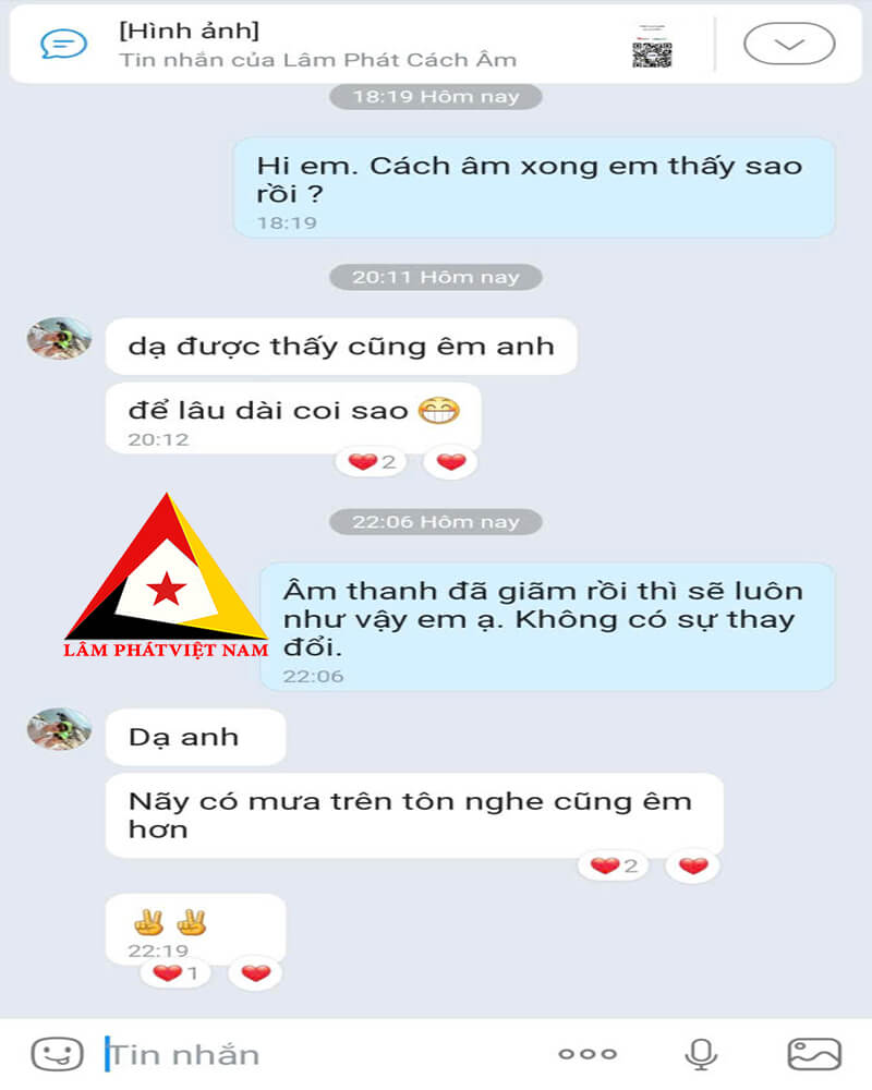 khách đánh giá cách âm tiếng mưa